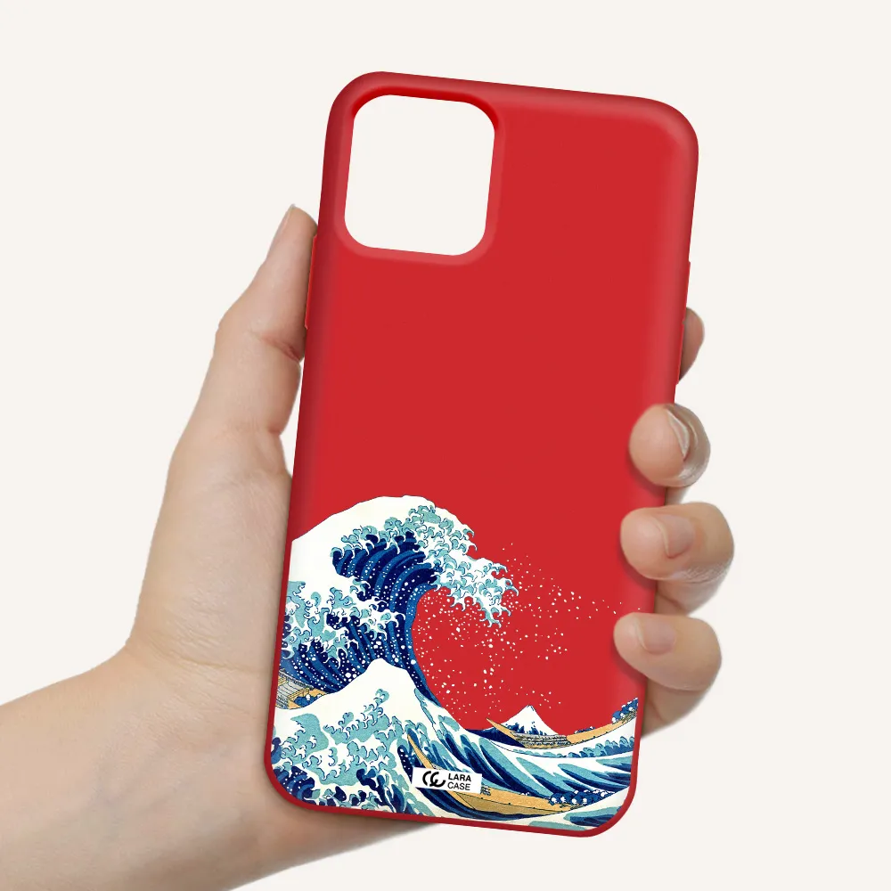 Great Wave Apple iPhone 11 pro max Silicone Imperial Red Case