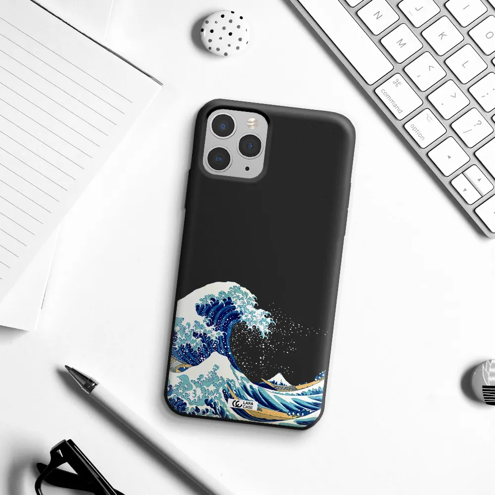Great Wave Apple iPhone 11 pro Silicone black Case