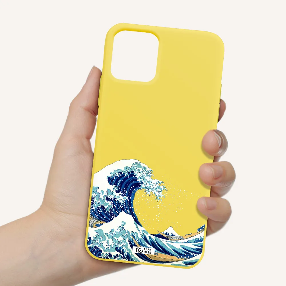 Great Wave Apple iPhone 11 pro Silicone canary yellow Case