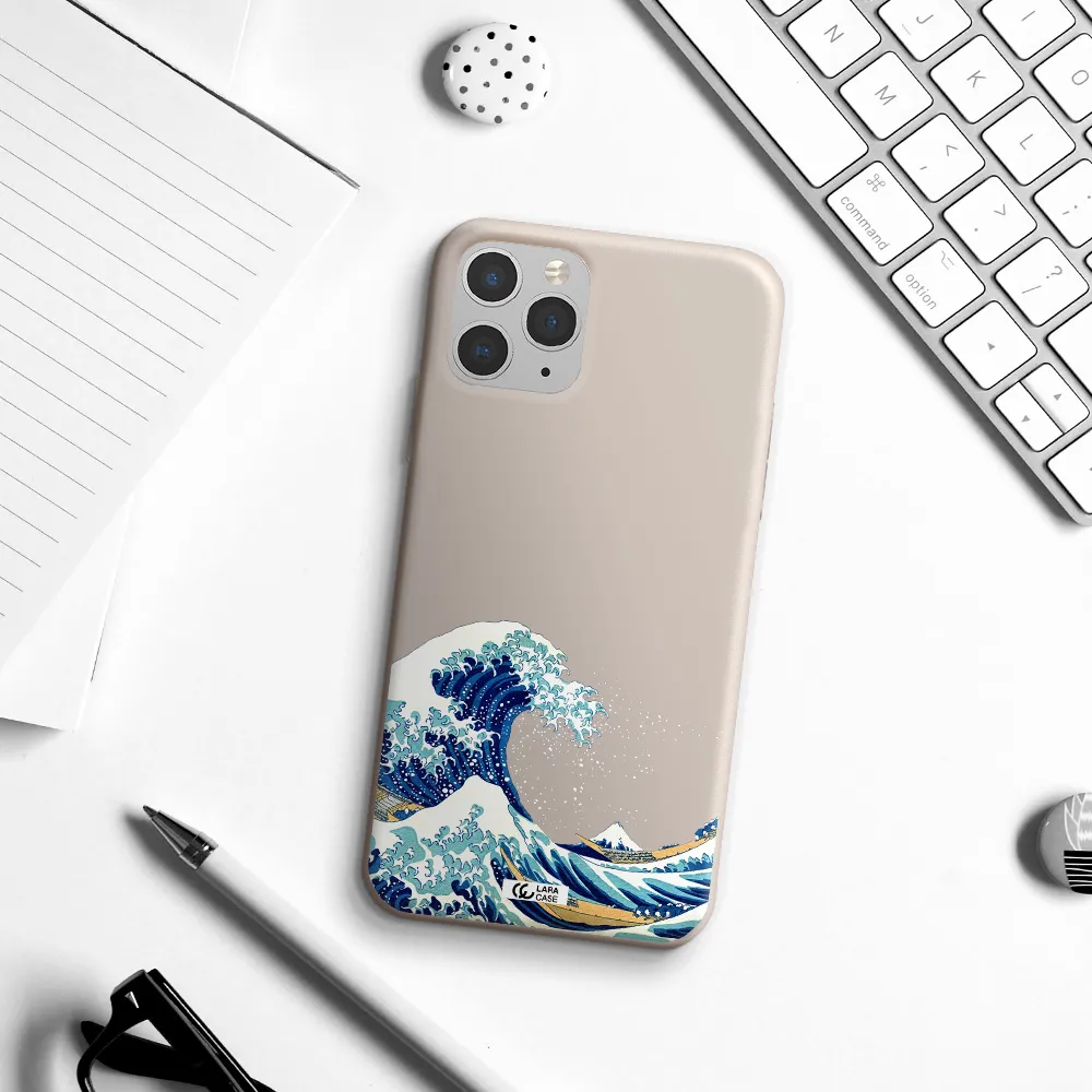 Great Wave Apple iPhone 11 pro Silicone Stone Case
