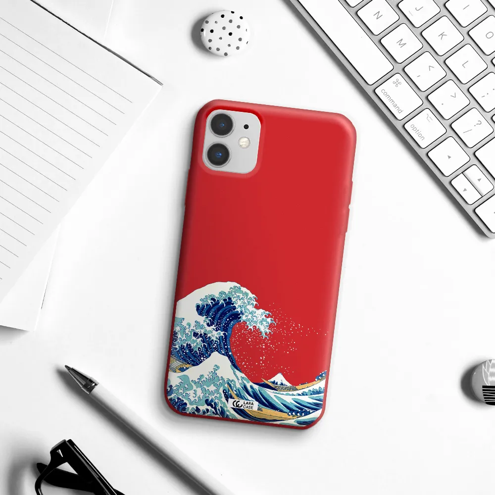 Great Wave Apple iPhone 11 Silicone Imperial Red Case