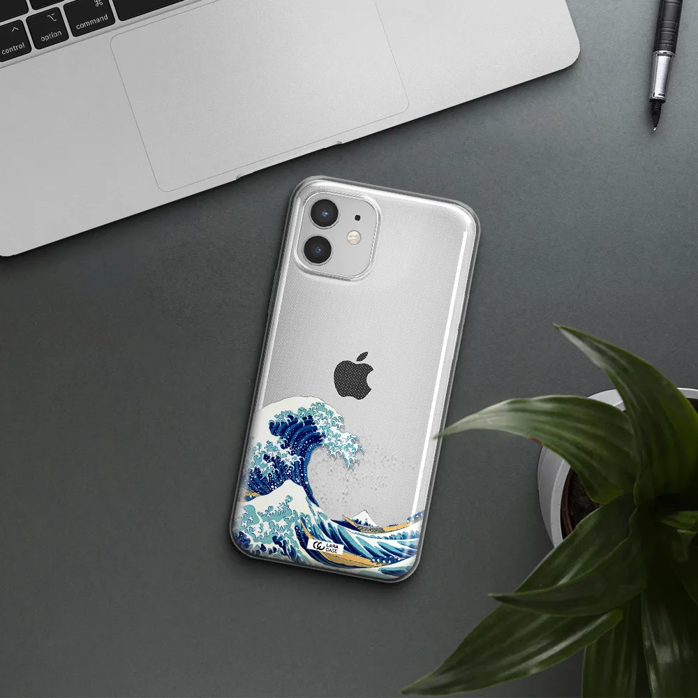 Great Wave Apple iPhone 12 Clear TPU Case