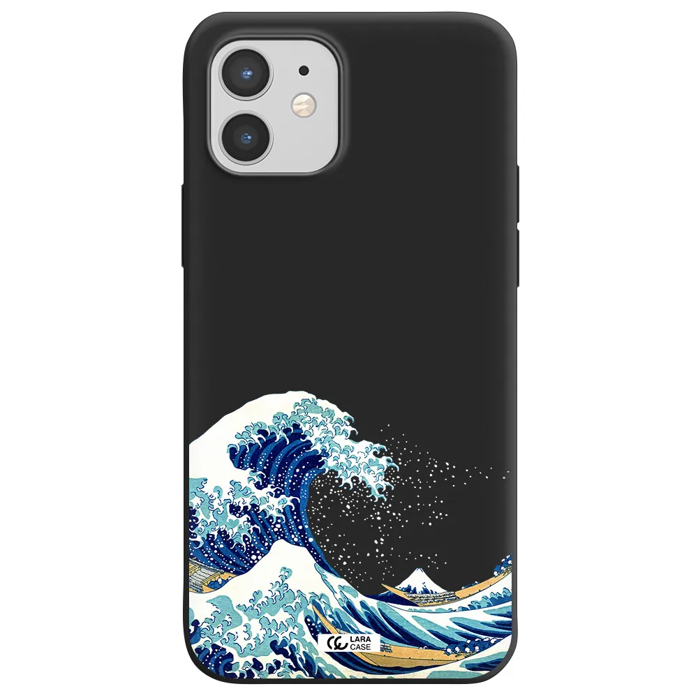 Great Wave Apple iPhone 12 mini Silicone black Case