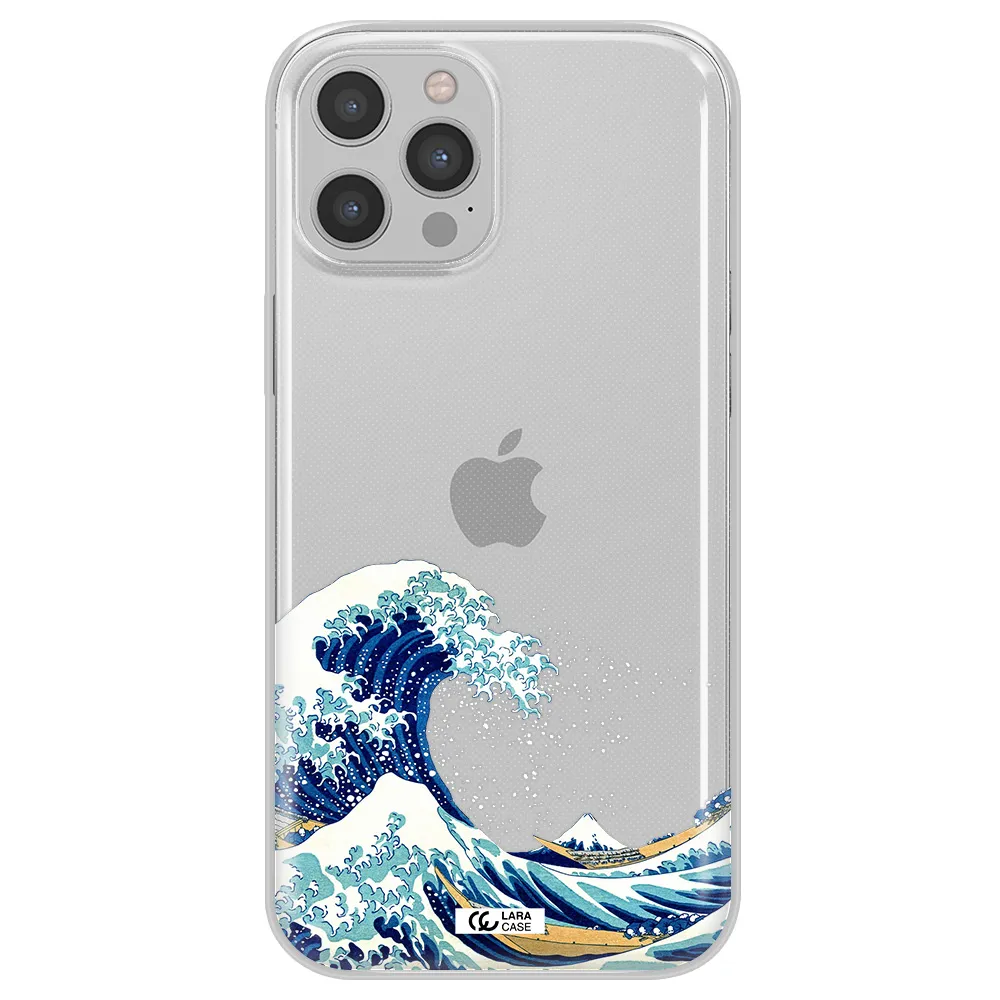 Great Wave Apple iPhone 12 pro Clear TPU Case