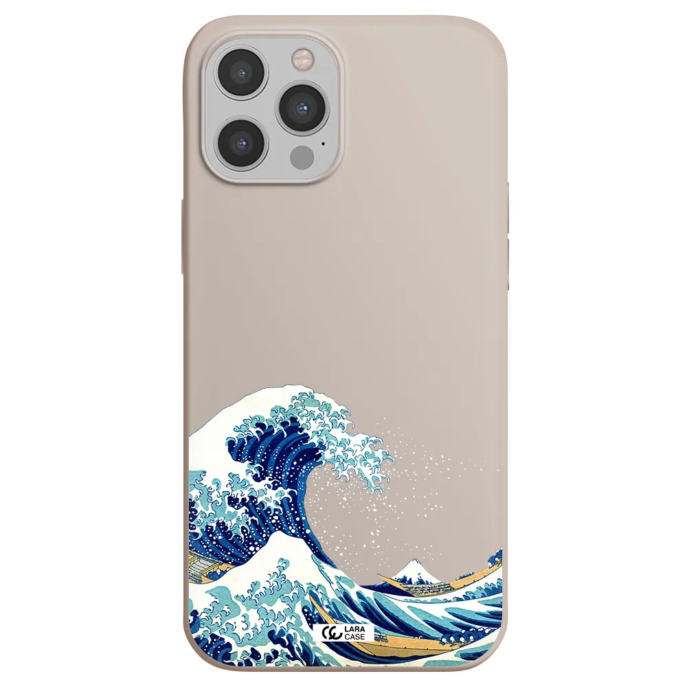 Great Wave Apple iPhone 12 pro max Silicone Stone Case