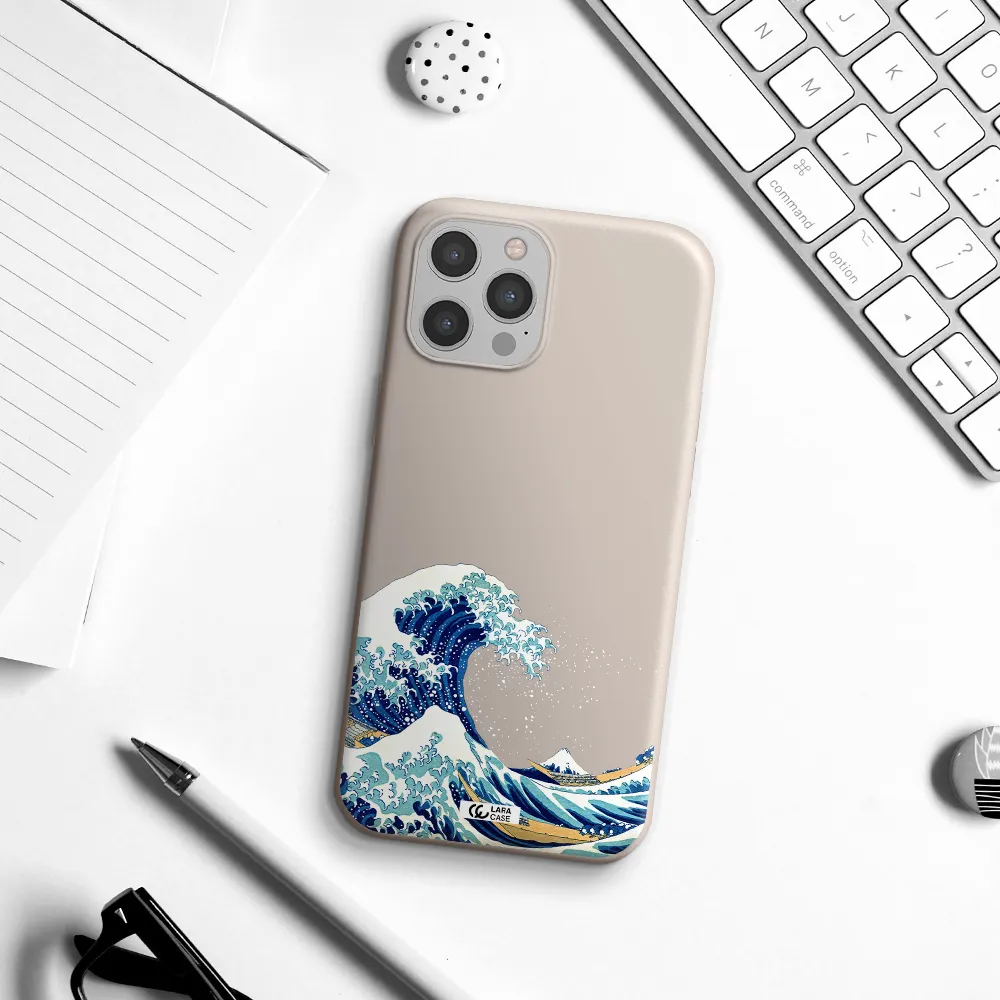 Great Wave Apple iPhone 12 pro Silicone Stone Case