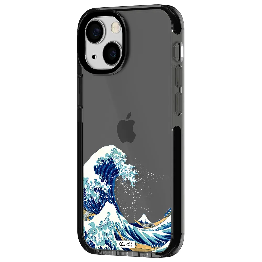 Great Wave Apple iPhone 13 mini impact Smoke Black Case