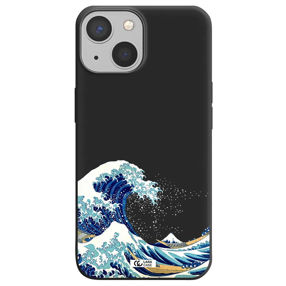 Great Wave Apple iPhone 13 mini Silicone black Case
