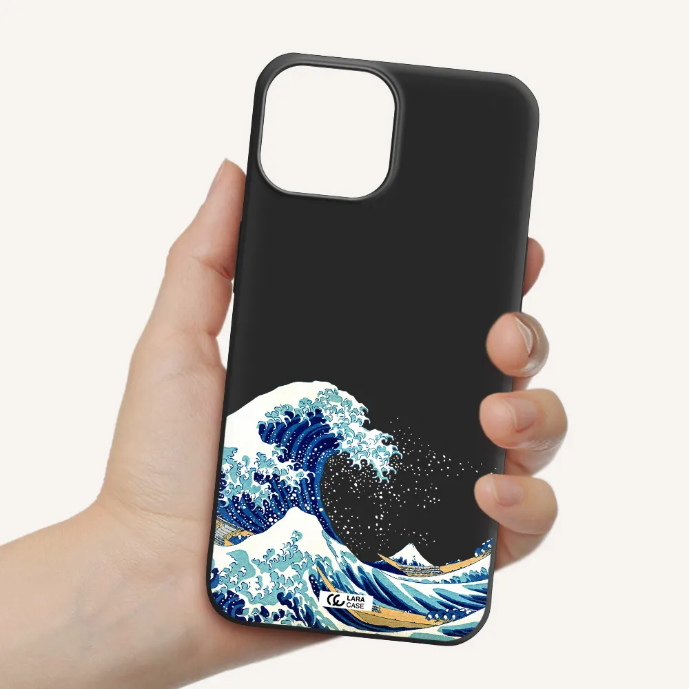 Great Wave Apple iPhone 13 mini Silicone black Case