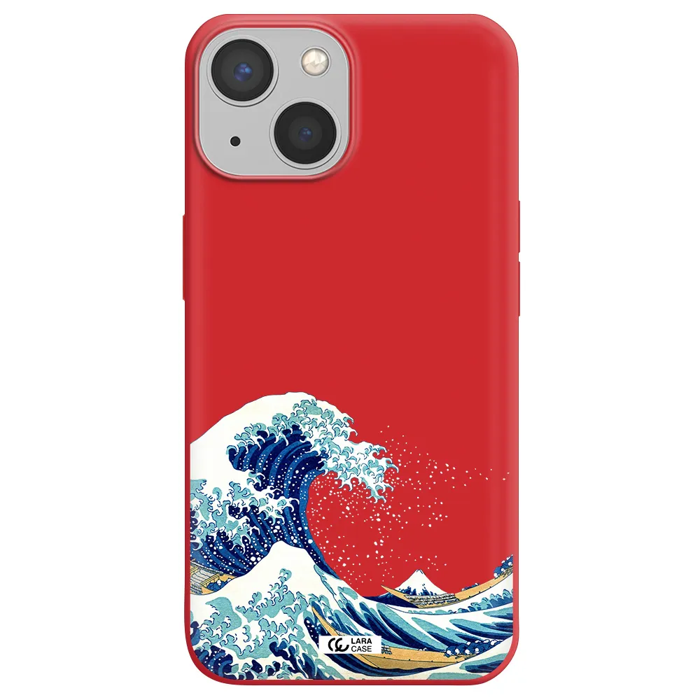Great Wave Apple iPhone 13 mini Silicone Imperial Red Case