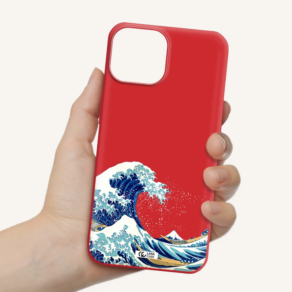 Great Wave Apple iPhone 13 mini Silicone Imperial Red Case
