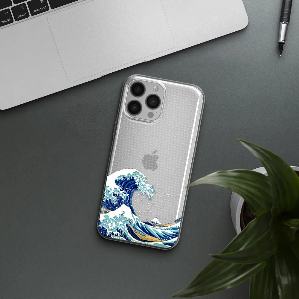 Great Wave Apple iPhone 13 Pro Clear TPU Case