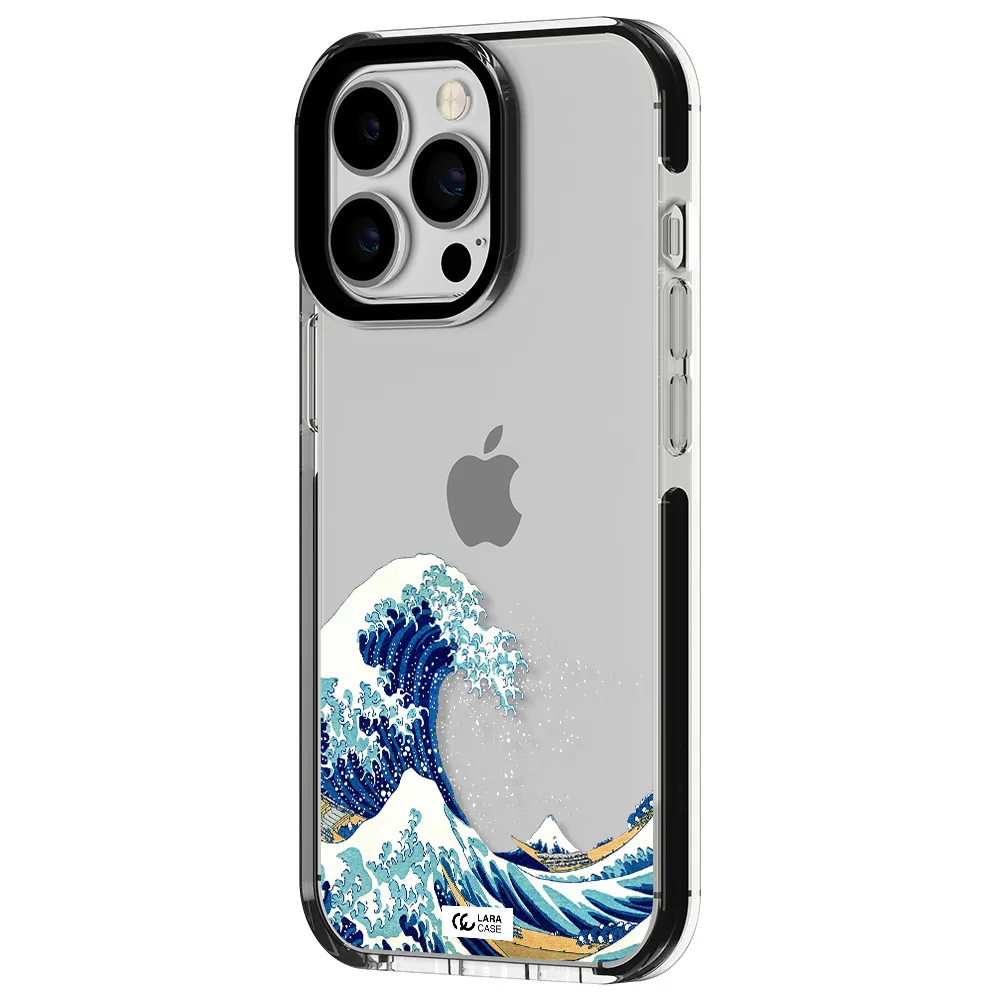 Great Wave Apple iPhone 13 Pro impact black border Case