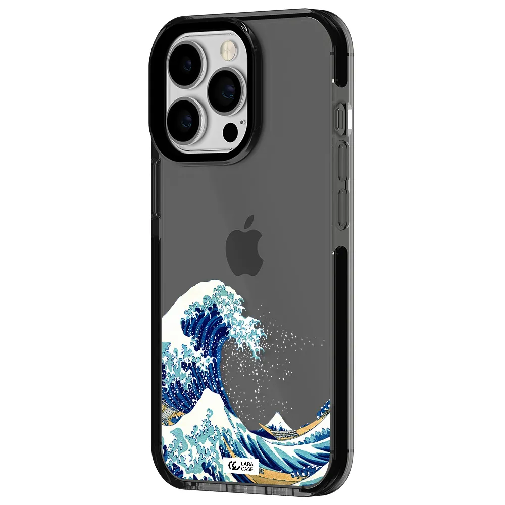 Great Wave Apple iPhone 13 Pro impact Smoke Black Case