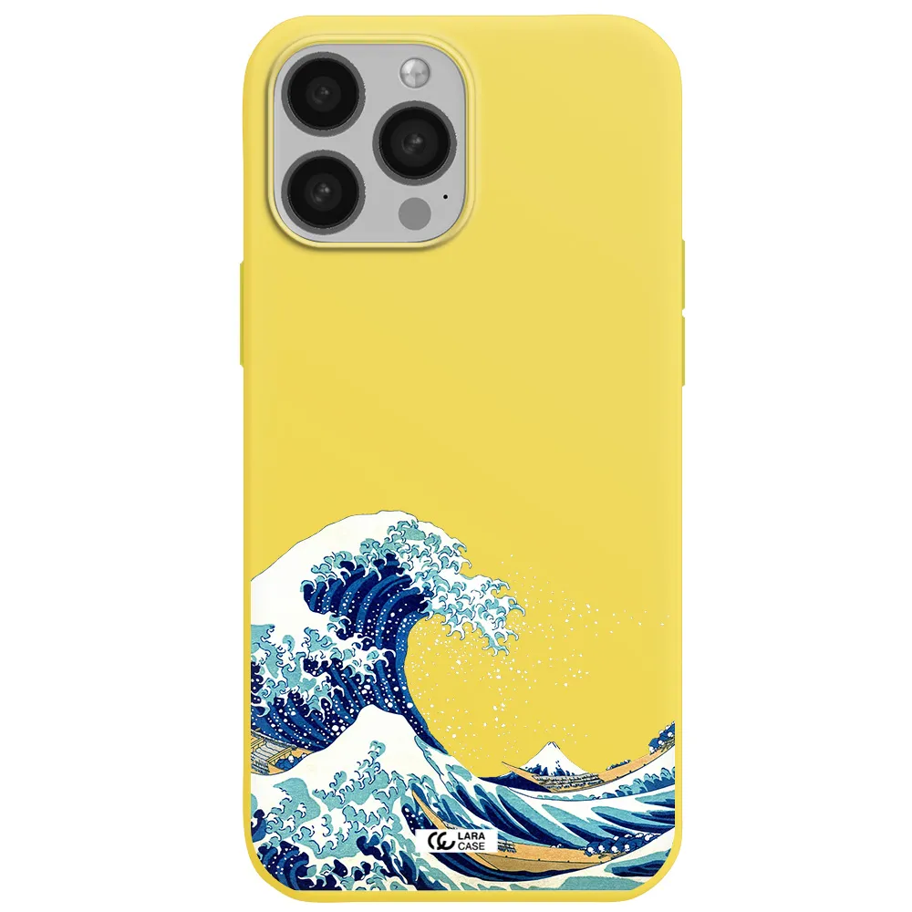 Great Wave Apple iPhone 13 Pro Max Silicone canary yellow Case