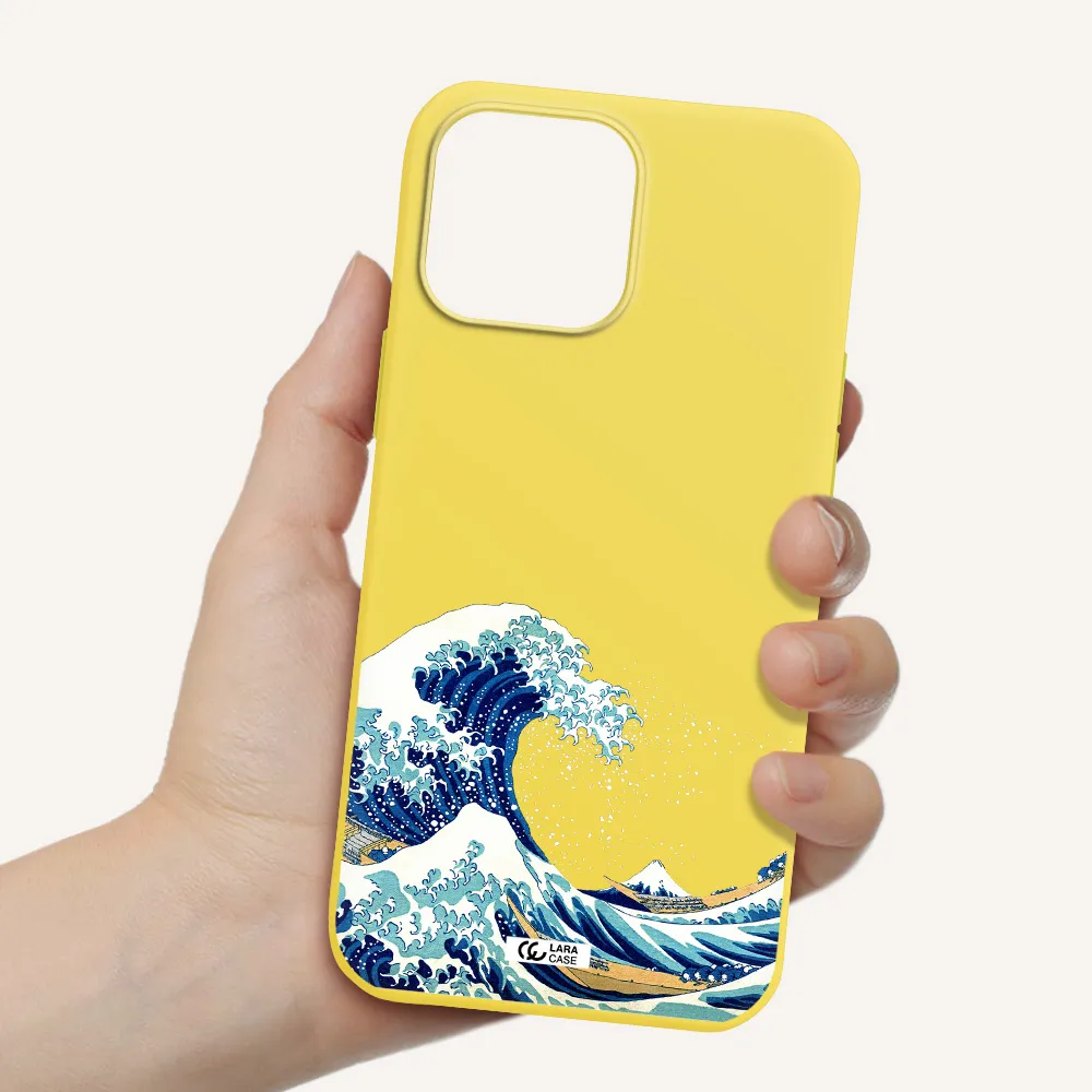 Great Wave Apple iPhone 13 Pro Max Silicone canary yellow Case