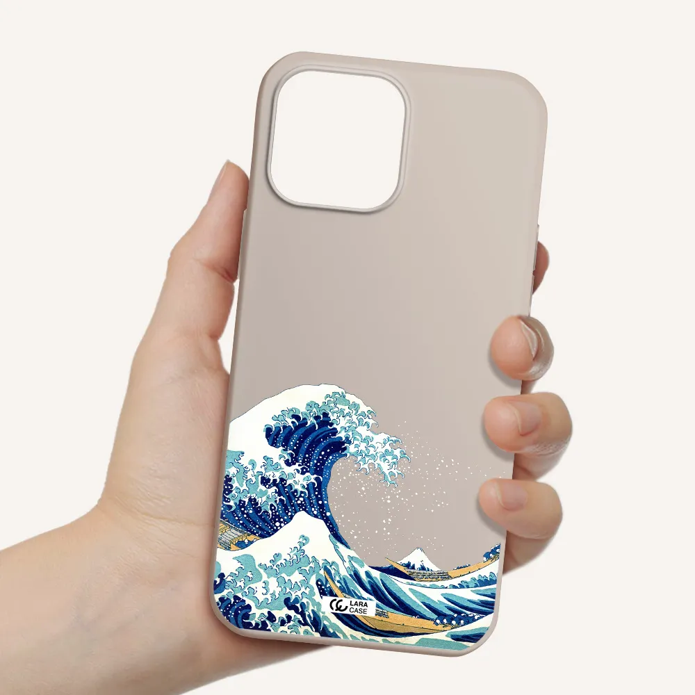 Great Wave Apple iPhone 13 Pro Silicone Stone Case