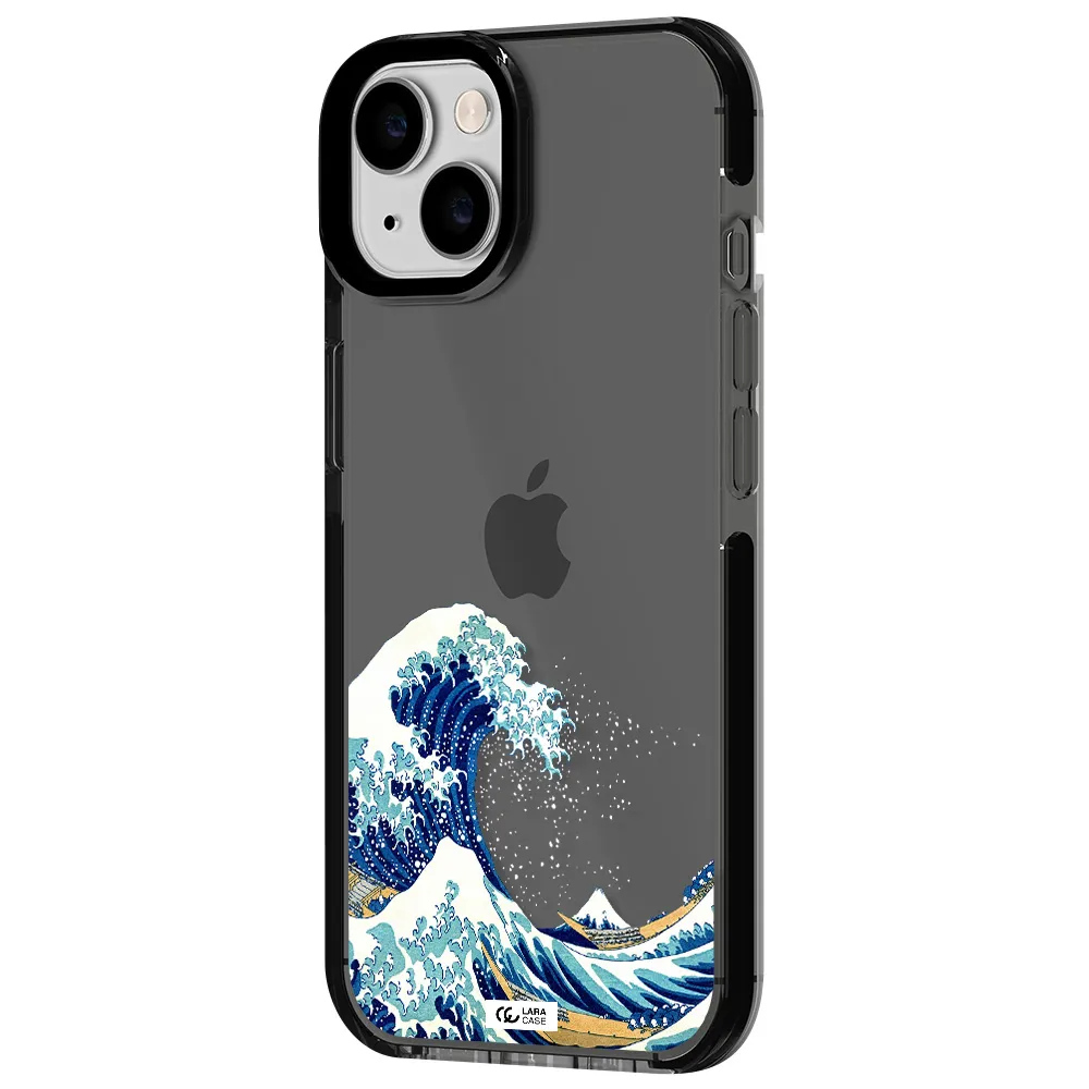 Great Wave Apple iPhone 14 impact Smoke Black Case