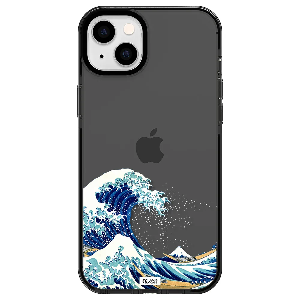 Great Wave Apple iPhone 14 plus impact Smoke Black Case