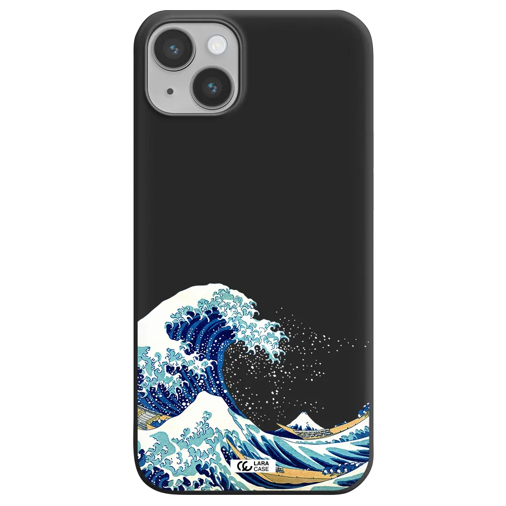 Great Wave Apple iPhone 14 plus Silicone black Case