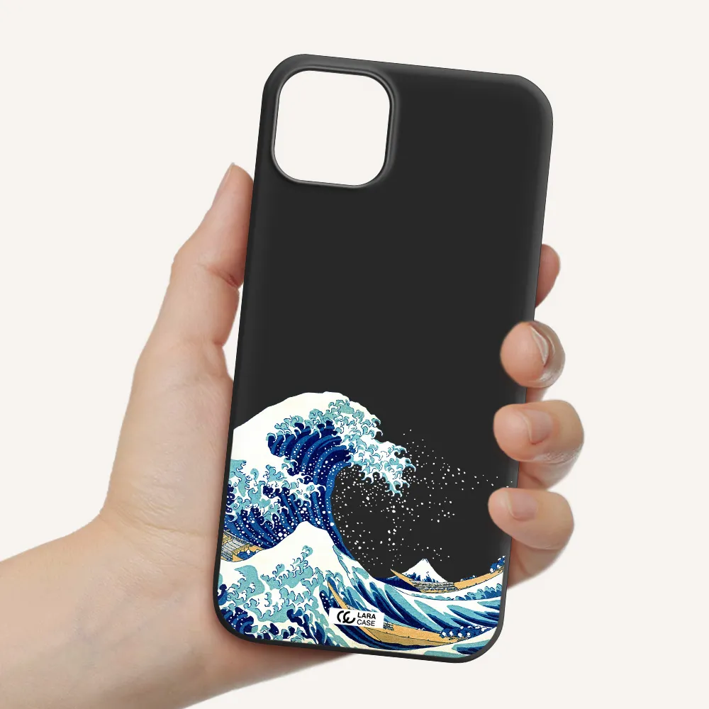 Great Wave Apple iPhone 14 plus Silicone black Case