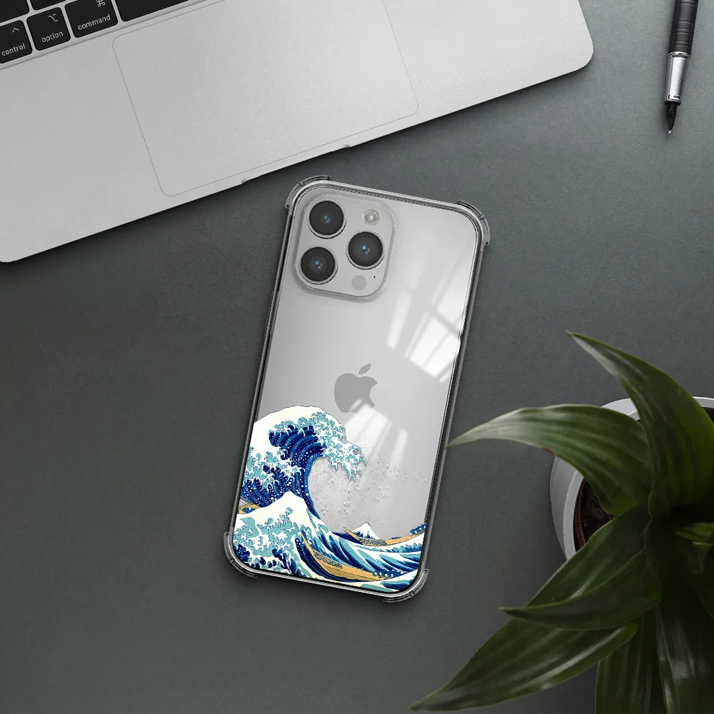 Great Wave Apple iPhone 14 pro Clear PC Case