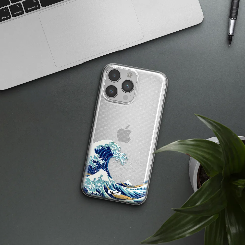 Great Wave Apple iPhone 14 pro max Clear TPU Case