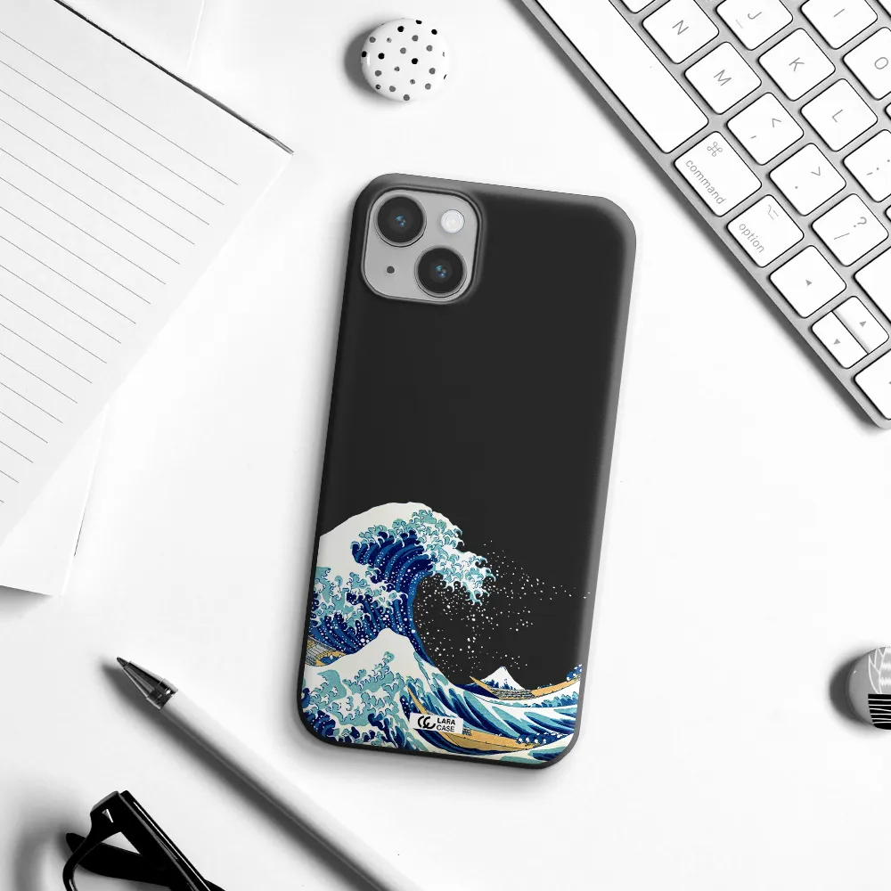 Great Wave Apple iPhone 14 Silicone black Case