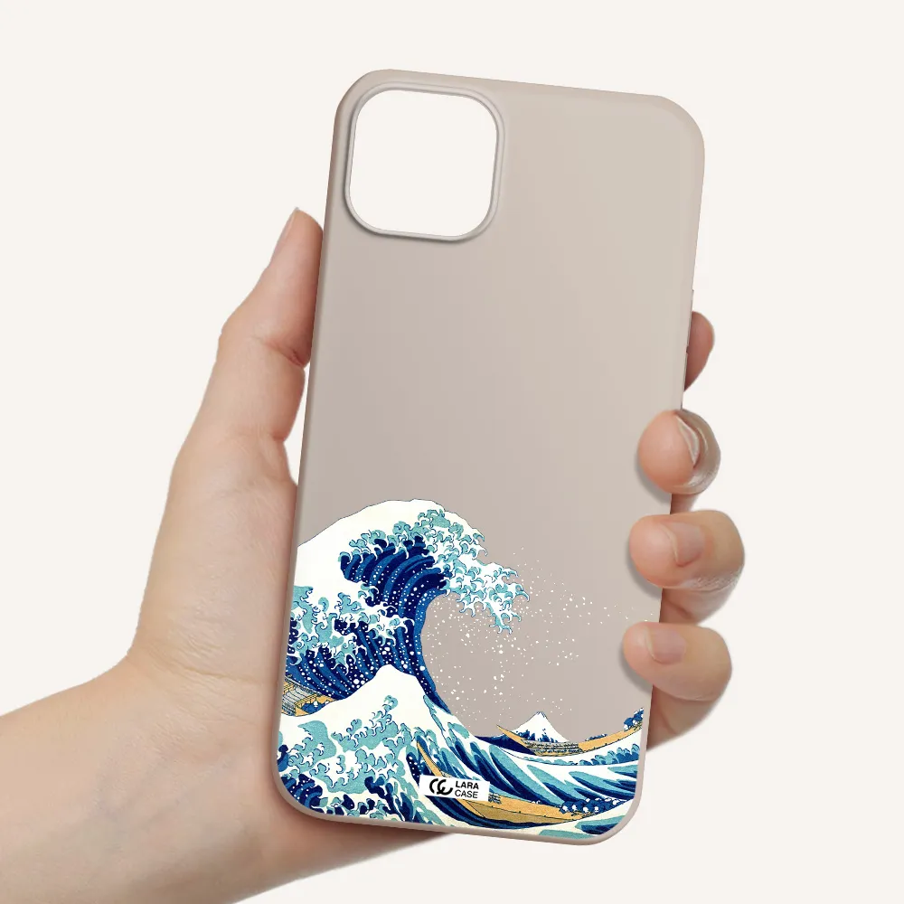 Great Wave Apple iPhone 14 Silicone Stone Case