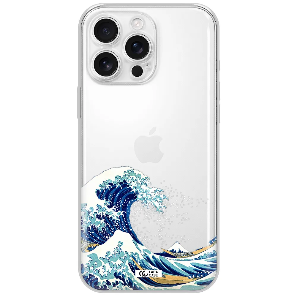 Great Wave Apple Iphone 16 Pro Max Clear Tpu Case