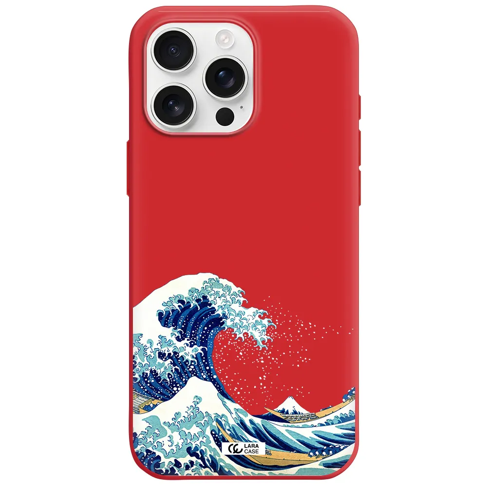 Great Wave Apple Iphone 16 Pro Max Silicone Stone Case