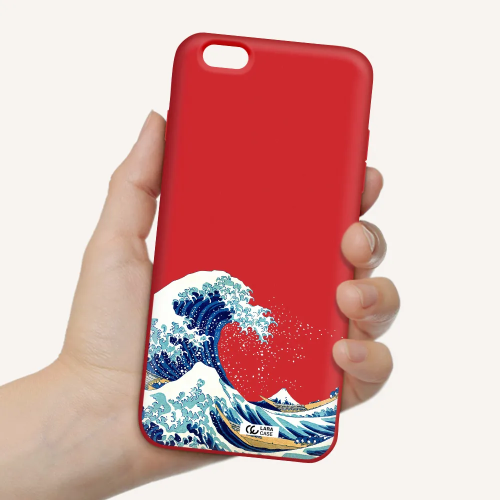 Great Wave Apple iPhone 6 s plus Silicone Imperial Red Case