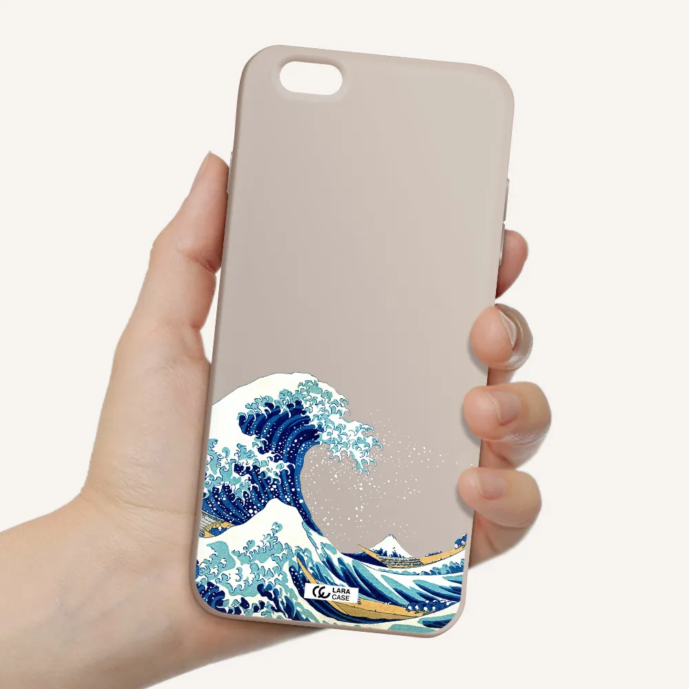 Great Wave Apple iPhone 6 s plus Silicone Stone Case