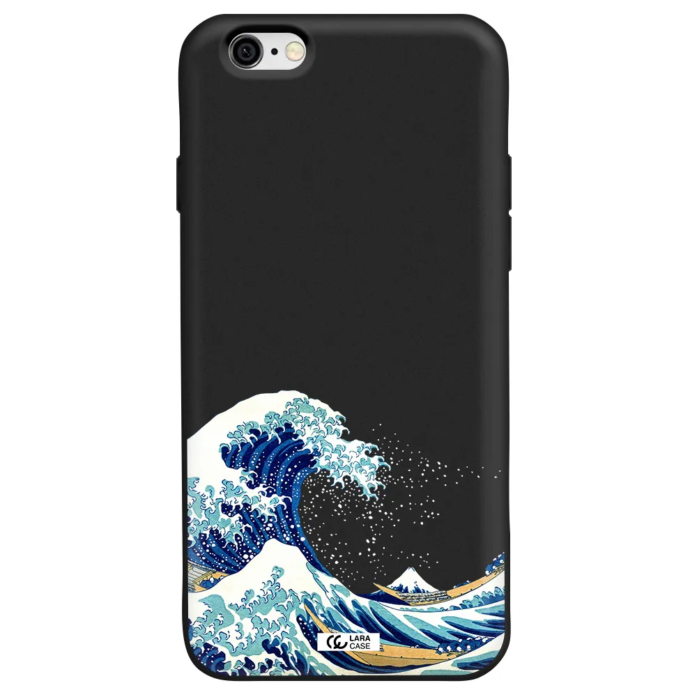 Great Wave Apple iPhone 6 Silicone black Case