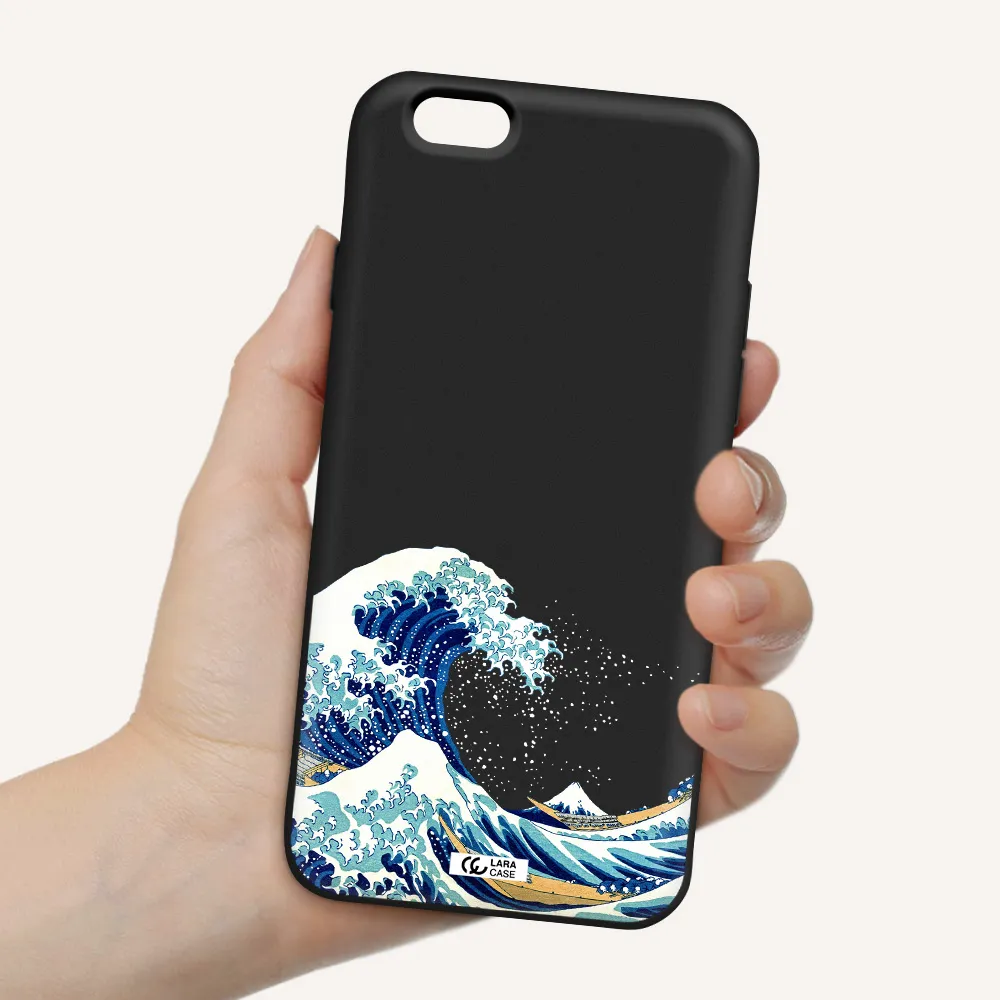 Great Wave Apple iPhone 6 Silicone black Case