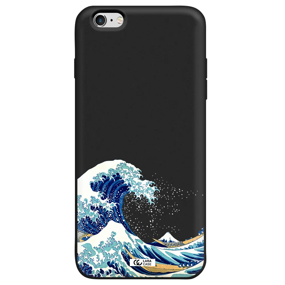 Great Wave Apple iPhone 6S Silicone black Case