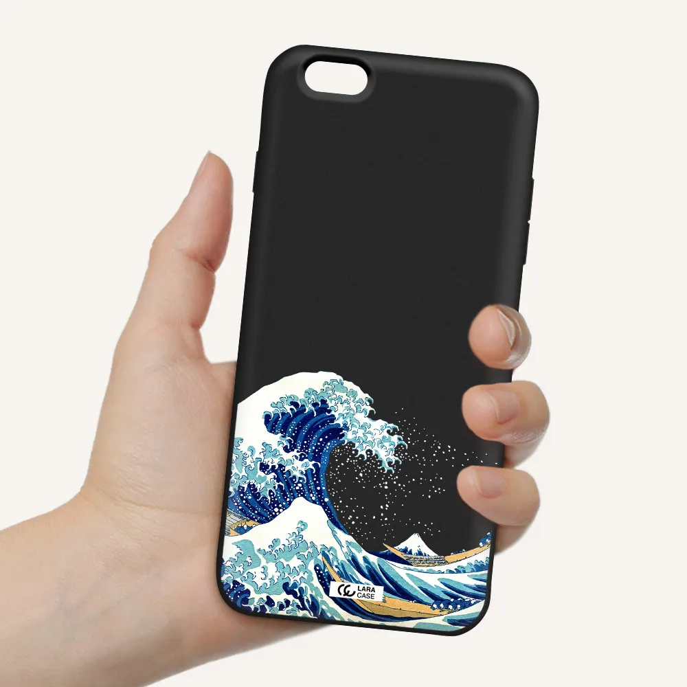 Great Wave Apple iPhone 6S Silicone black Case