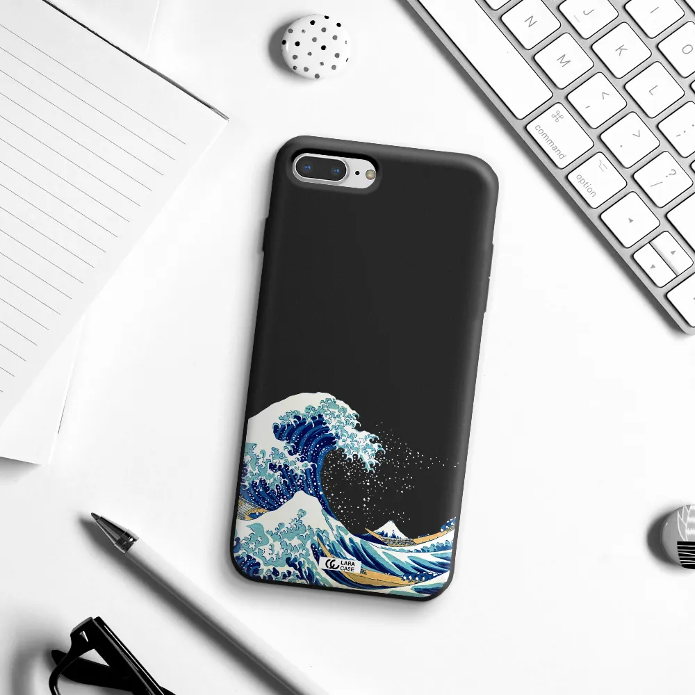 Great Wave Apple iPhone 7 plus Silicone black Case