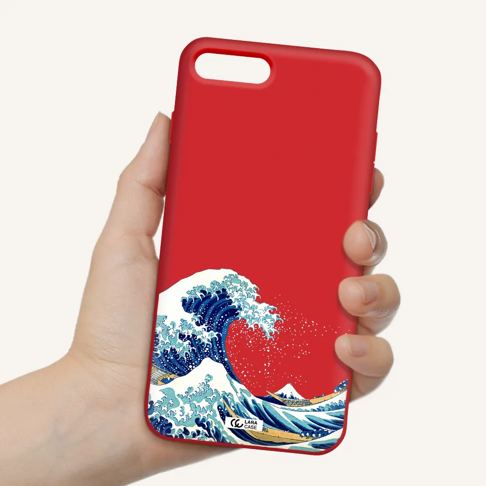 Great Wave Apple iPhone 7 plus Silicone Imperial Red Case