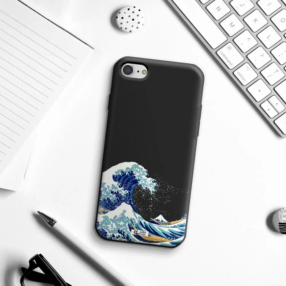 Great Wave Apple iPhone 8 Silicone black Case