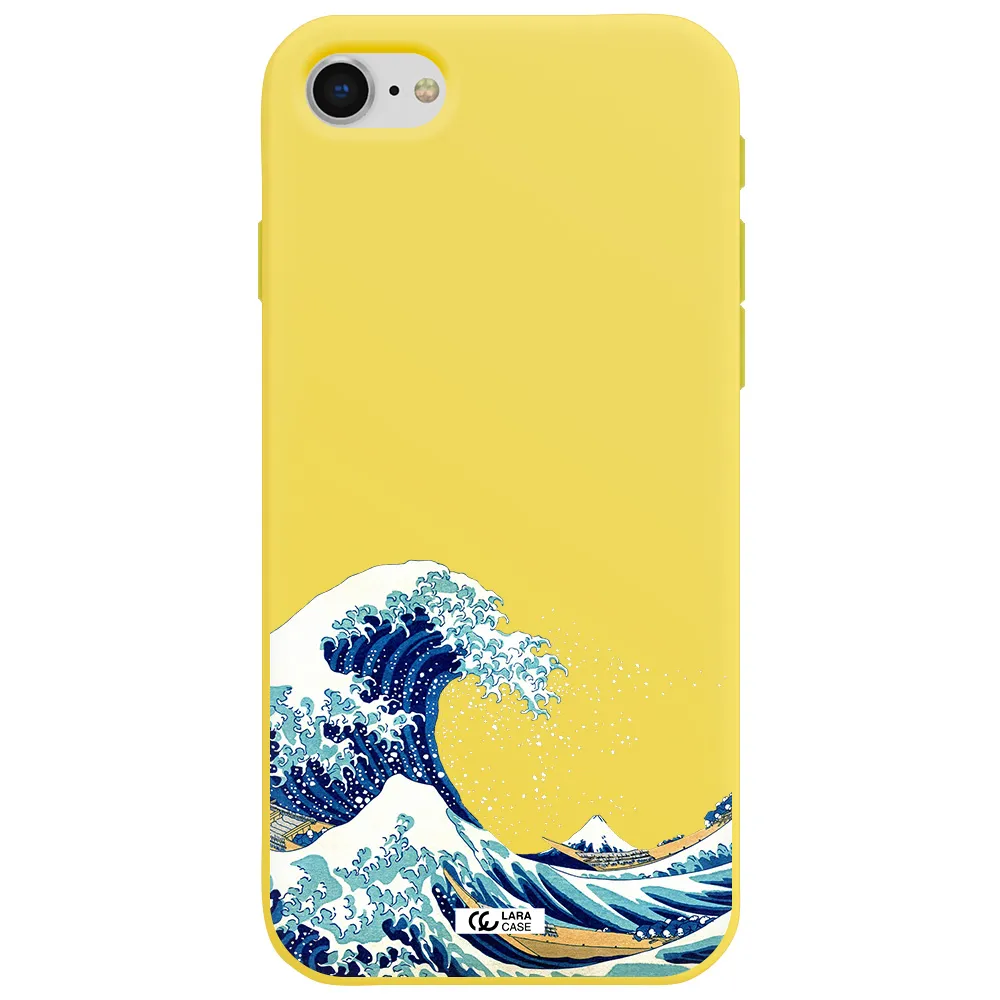 Great Wave Apple iPhone se 2020 Silicone canary yellow Case