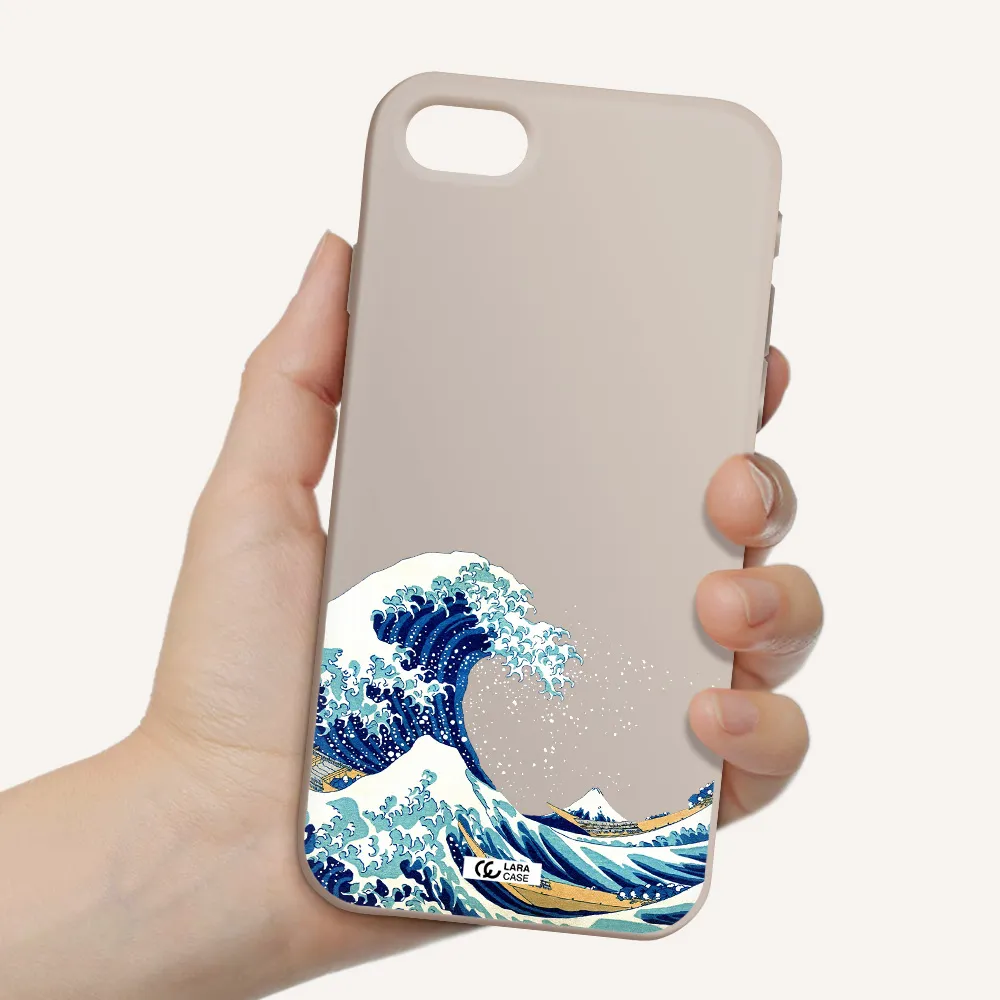 Great Wave Apple iPhone se 2020 Silicone Stone Case